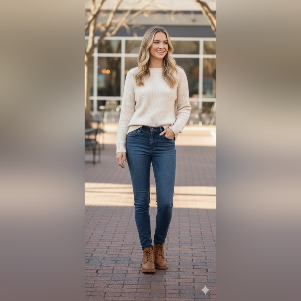 Talbots Dark Blue Straight Leg Jeans
